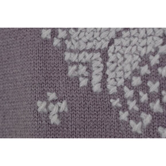 Vintage 90s Crosstich Mauve Knit Top size M - Picture 7 of 9